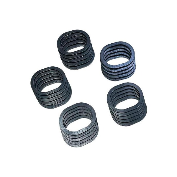 Meilner Mechanical Sales TOPOG-E Series 180 Handhole Gasket, 3in x 4in x 1/2in, Black Rubber, Obround, 25 Pack T180-3X4X1/2OB-PK25 - main